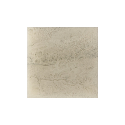 Set of 4 White Square Resin Coasters Length 3.94” - White - White - Imagen 4