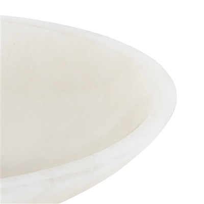White Resin Salad Bowl Dia 12.40” - White - White - Imagen 3