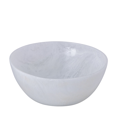 White Resin Salad Bowl Dia 11.61” - White - White - Imagen 2