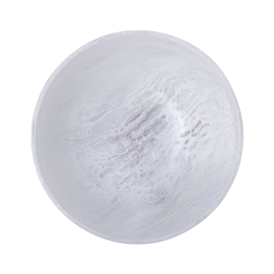 White Resin Salad Bowl Dia 11.61” - White - White - Imagen 4