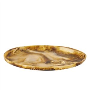 Tortoiseshell Resin Tray Dia 23.6” - Tortoiseshell - Tortoiseshell
