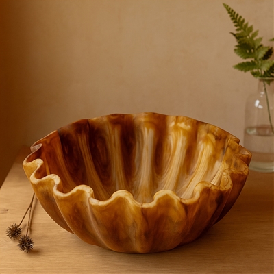 Tortoiseshell Salad Bowl Dia 11.80” - Tortoiseshell - Tortoiseshell - Imagen 4