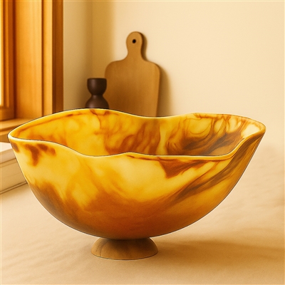 Lg Tortoiseshell Fruit Bowl Dia 21.2” - Tortoiseshell - Tortoiseshell - Imagen 5