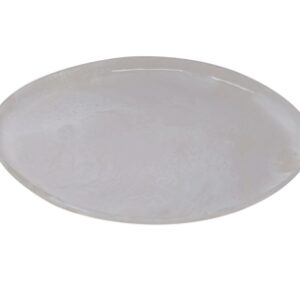 White Resin Tray Dia 23.6” - White - White