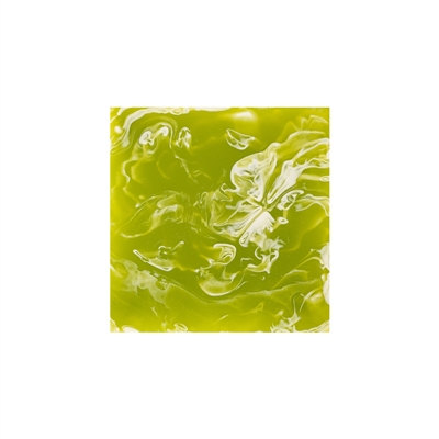 Set of 4 Square Lime Green Coasters Resin Dia 3.9” - Green - Imagen 4