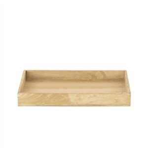 Rectangular Small Serving Tray Resin Dia 13.7” - Beige
