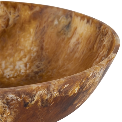 Matte Tortoise Resin Bowl Dia 19.5” - Matte Tortoise - Matte Tortoise - Imagen 4