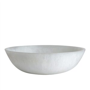 White Resin Bowl Dia 19.5” - White - White