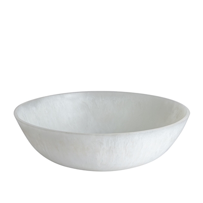 White Resin Bowl Dia 19.5” - White - White - Imagen 2