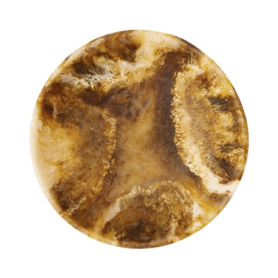 Matte Tortoise Resin Bowl Dia 17.7” - Matte Tortoise - Matte Tortoise - Imagen 4