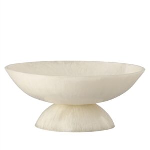 White Resin Bowl Dia 17.7” - White - White