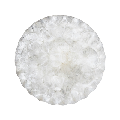 White Resin Cake Stand Large - White - White - Imagen 5