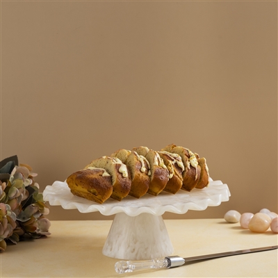 White Resin Cake Stand Large - White - White - Imagen 6