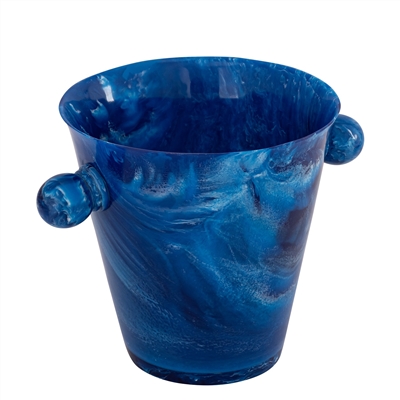 Blue Resin Ice Bucket w/Handles - Blue - Imagen 3