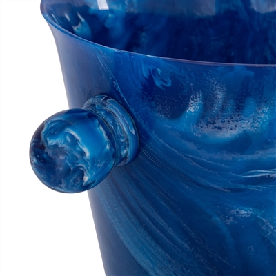 Blue Resin Ice Bucket w/Handles - Blue - Imagen 4