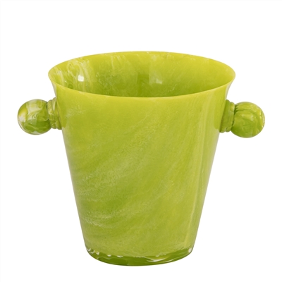 Green Resin Ice Bucket w/Handles - Green - Imagen 3
