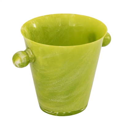 Green Resin Ice Bucket w/Handles - Green - Imagen 4