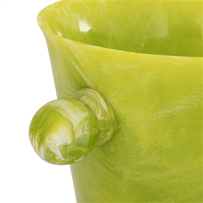 Green Resin Ice Bucket w/Handles - Green - Imagen 5