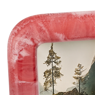 Pink Resin 4x6 Frame - Pink - Imagen 3