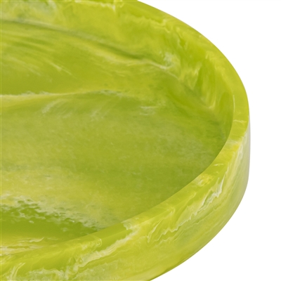 Lg Green Resin Round Tray - Green - Imagen 3