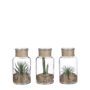 Faux Succulents 3 Assorted Minimum 3pcs- Priced Per Piece - A - Green