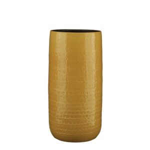 Med. Floyd Vase Round Ochre 19.75”H - A - Ochre