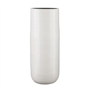Floyd Vase Round White 11"Dia x 27.5"H - A - White