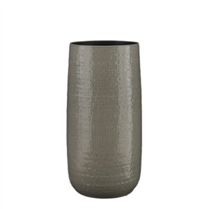 Floyd Vase Round Grey 9.85"Dia x 19.75"H - A - Grey