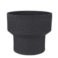 Lg. Pietra Pot Round Anthracite- A - ST