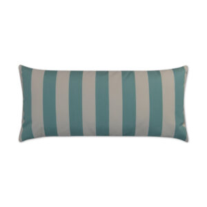 Cafe Stripe Lumbar-Aqua