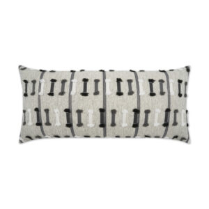 Tassel Stripe Lumbar-Grey