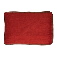 Alpha Borders Cushion Poppy - Red - Red