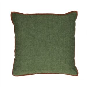 Alpha Opposites Green Linen Cushion - ST - Green