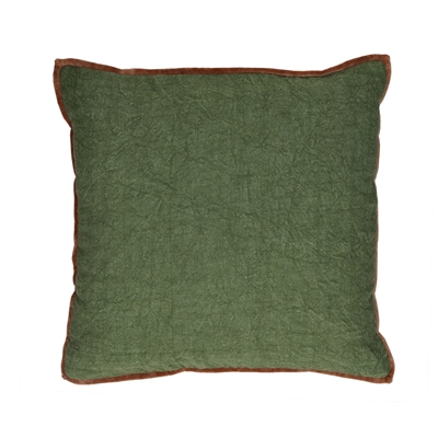 Alpha Opposites Green Linen Cushion - ST - Green