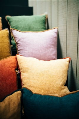 Alpha Opposites Green Linen Cushion - ST - Green - Imagen 6