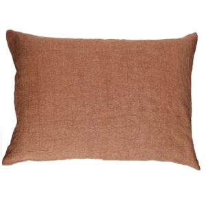 Alpha Basics Cinnamon Linen Cushion - Brown