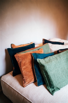 Alpha Basics Green Linen Cushion-ST - Green - Imagen 5