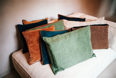 Alpha Basics Green Linen Cushion-ST - Green - Imagen 6