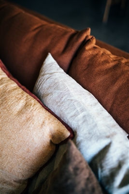 Alpha Basics Natural Linen Cushion - Natural - Natural - Imagen 3