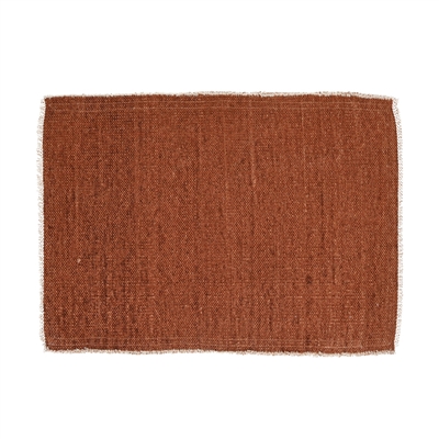 Frivole Brique Cotton Placemat - Brique - Brique