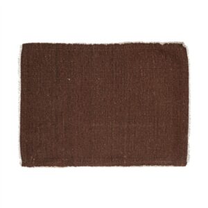 Frivole Brown Cotton Placemat - ST - Brown