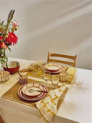 Frivole Tumeric Cotton Placemat - Tumeric - Tumeric - Imagen 2