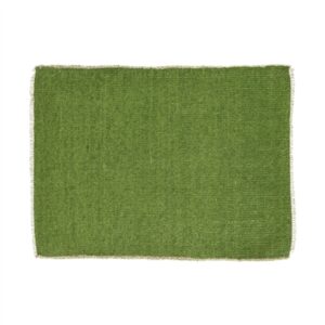 Frivole Khaki Cotton Placemat - Green - Green