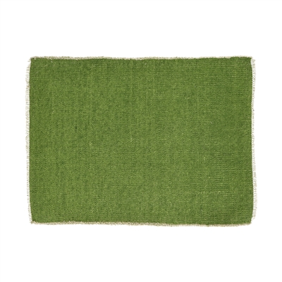 Frivole Khaki Cotton Placemat - Green - Green