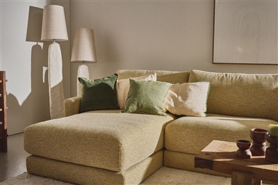 Alpha Opposites Green Linen Cushion - Green - Green - Imagen 3