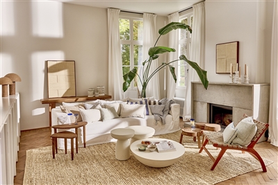 Telaio Off-White Wool Wall Deco - Off-White - Off-White - Imagen 4