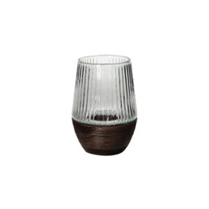 Arbre Dark Brown Hurricane/Vase Mango Wood Small - Brown - Brown