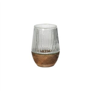 Arbre Natural Hurricane/Vase Mango Wood Small - Natural - Natural