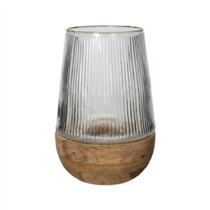 Arbre Natural Hurricane/Vase Mango Wood Lg - Natural - Natural