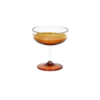 Tarifa Amber Coupe Glass 6 fl oz Borosilicate Glass - Amber - Amber